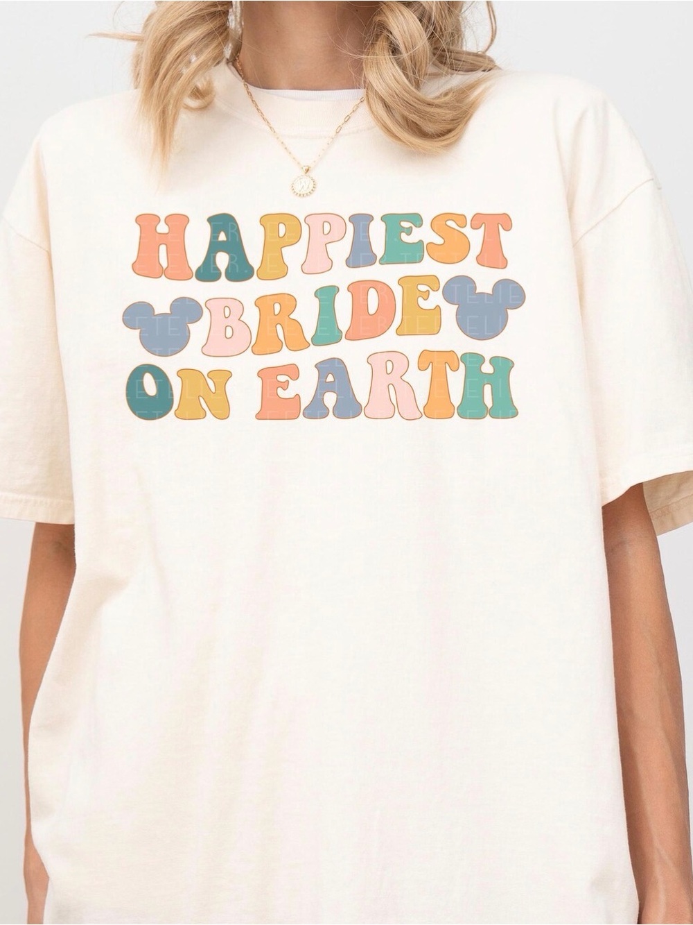 “Happiest Bride on Earth” White Bachelorette or Honeymoon Graphic Tee